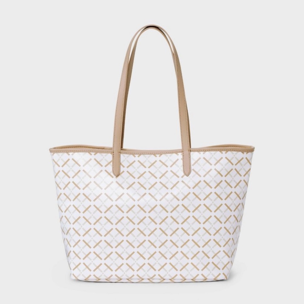 Coated Canvas Tote Bag - A New Day™ White: